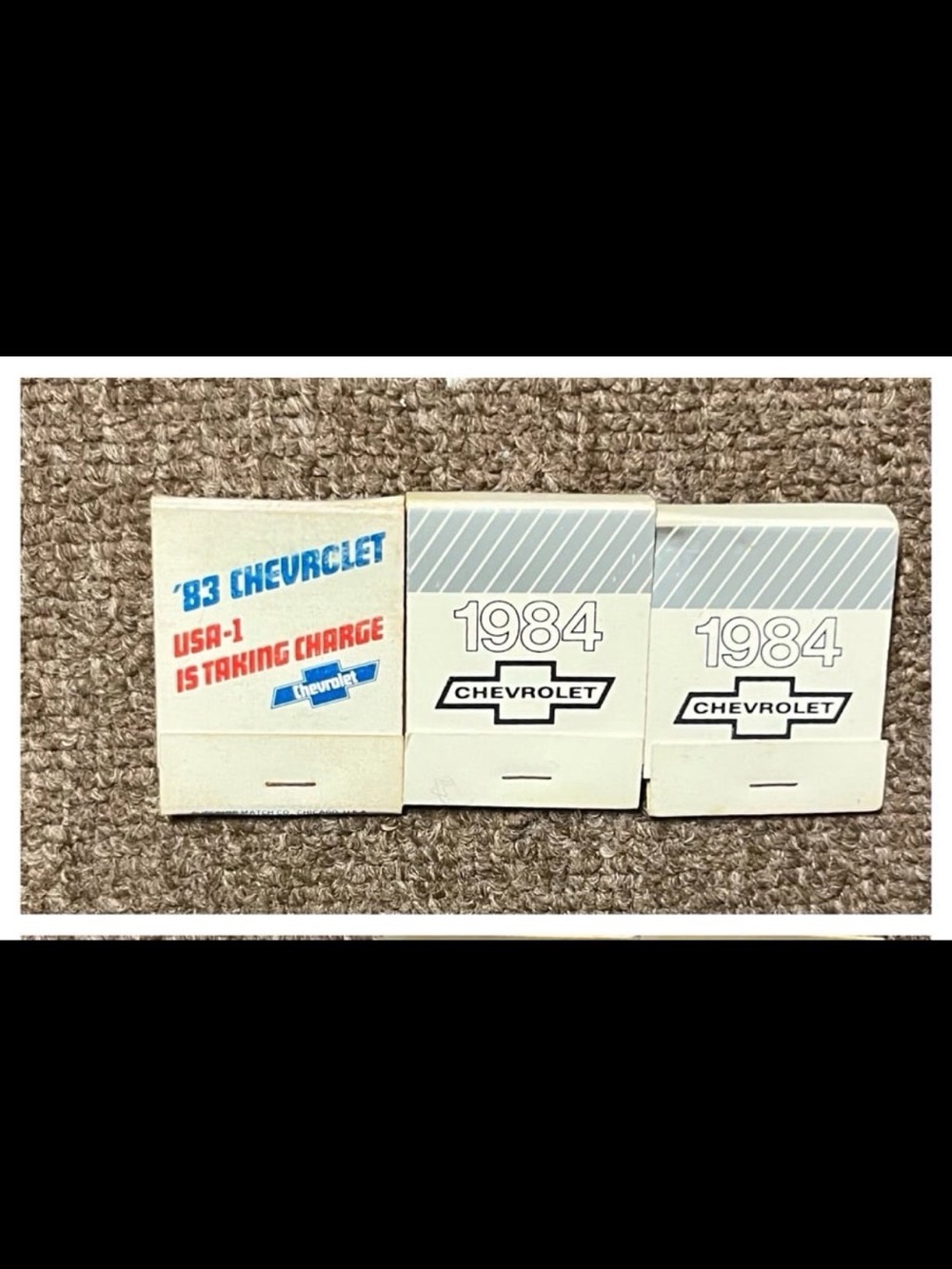 Vintage 1983-84 Chevrolet Collectible Matchbooks Unstruck & All Matches Intact